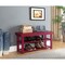 Convenience Concepts Oxford Utility Mudroom Bench, Cranberry Red
